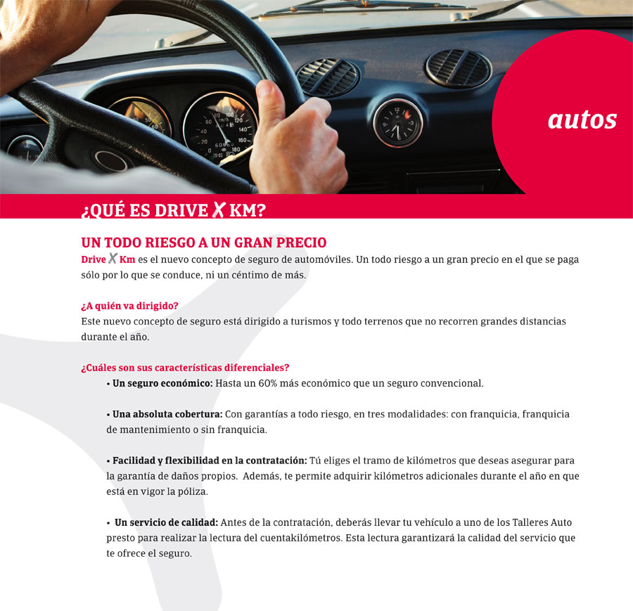 Nuevo seguro Drive por KM en el que pagas solo por lo que se conduce.